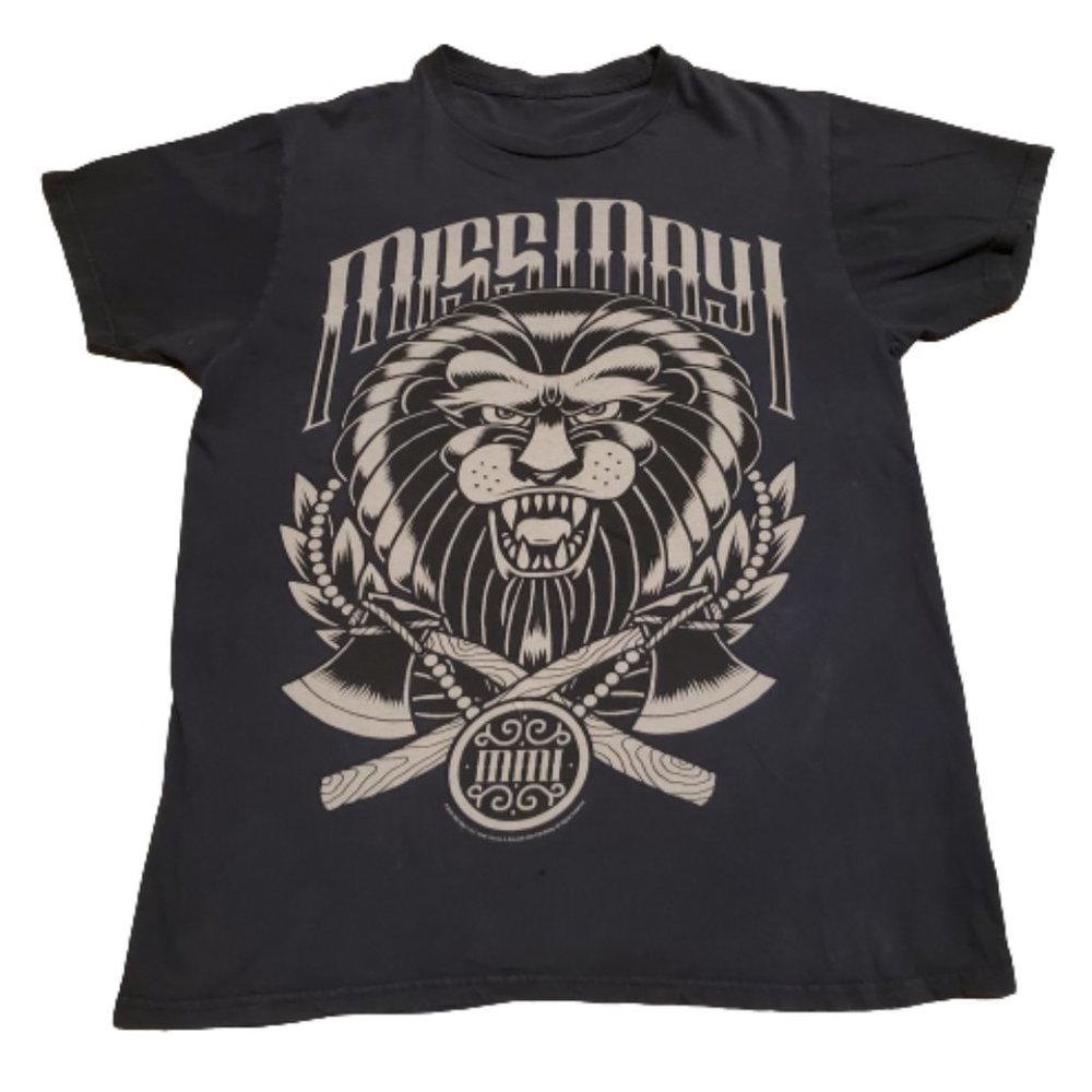 Miss May T-Shirt 2012 Black / Gray Men's Medium M Band Music Comfy